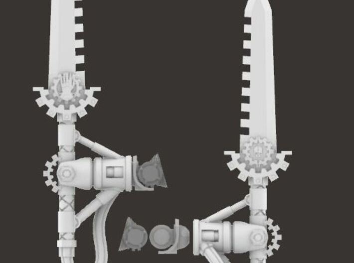 5 Hand Prime Bionic Sword Straight 3d printed