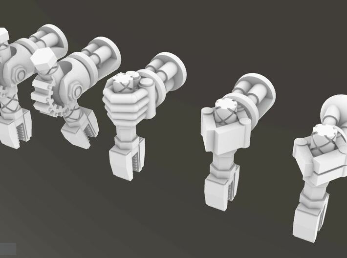 20 Bionic Mix Right and Left Melee hilt hands with 3d printed 