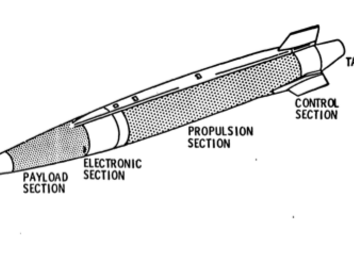 Boeing AGM-69A Short Range Attack Missile (SRAM) 3d printed 