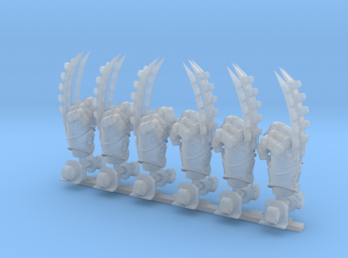 6 Prime Bionic Claw fists (3 pairs) 3d printed