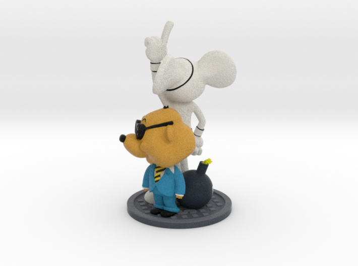Danger Mouse and Penfold 3d printed 