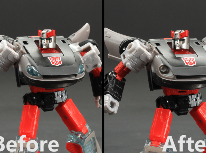 G1 Headlights for Earthrise Prowl  3d printed 