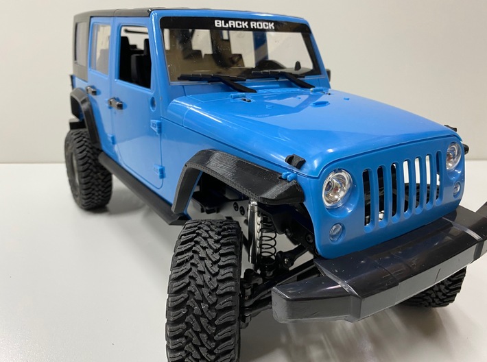RC4WD Cross Country - Front Flares 3d printed Prototype home printed in PLA