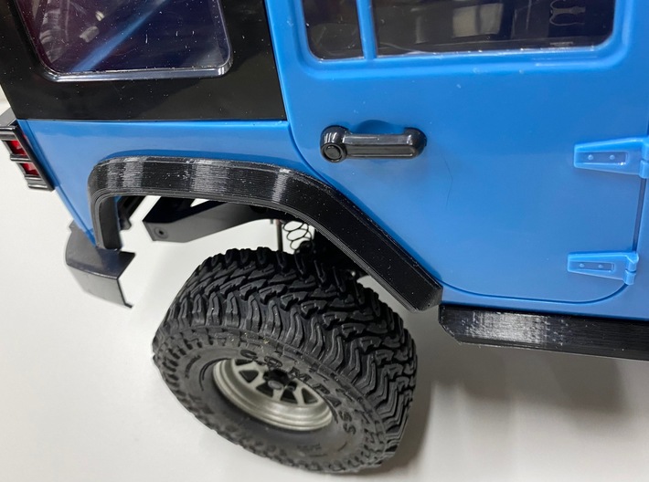 RC4WD  Cross Country - Rear Flares  3d printed Prototype home printed in PLA