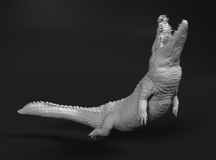 Nile Crocodile 1:35 Attacking in Water 1 3d printed