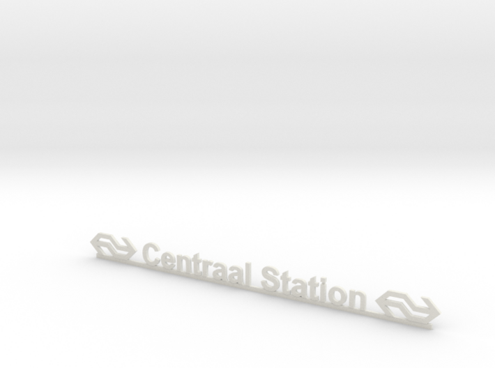 Amsterdam Central Station logo (n-scale) 3d printed