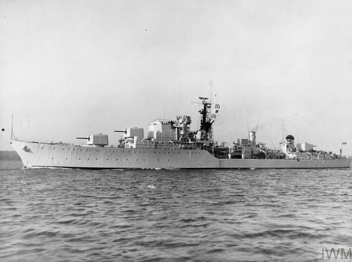 Nameplate HMS Duchess 3d printed Daring-class destroyer HMS Duchess.