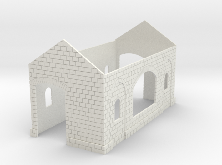 OO Gauge Goods Shed Shell (Version 1) 3d printed