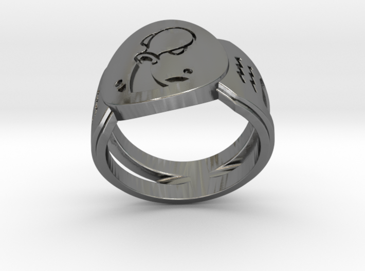 Aquarius Signet Ring Lite 3d printed 