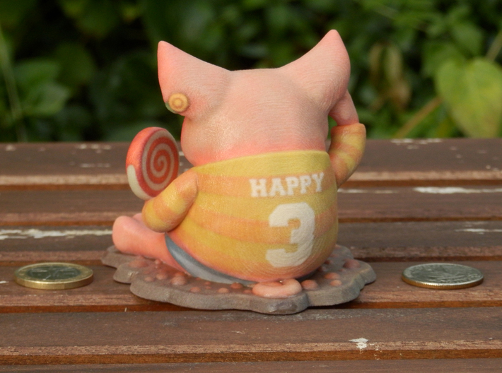 Happy as a Pig... 3d printed 