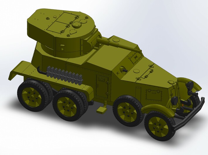 WW2 RUSSIAN ARMORED CAR 3d printed