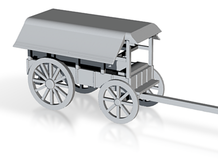 O SCALE TELEGRAPH WAGON DEPLOYED 3d printed