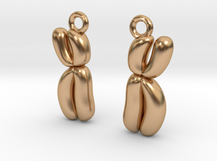 Chromosome Earrings - Science Jewelry 3d printed