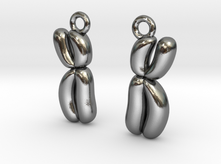 Chromosome Earrings - Science Jewelry 3d printed