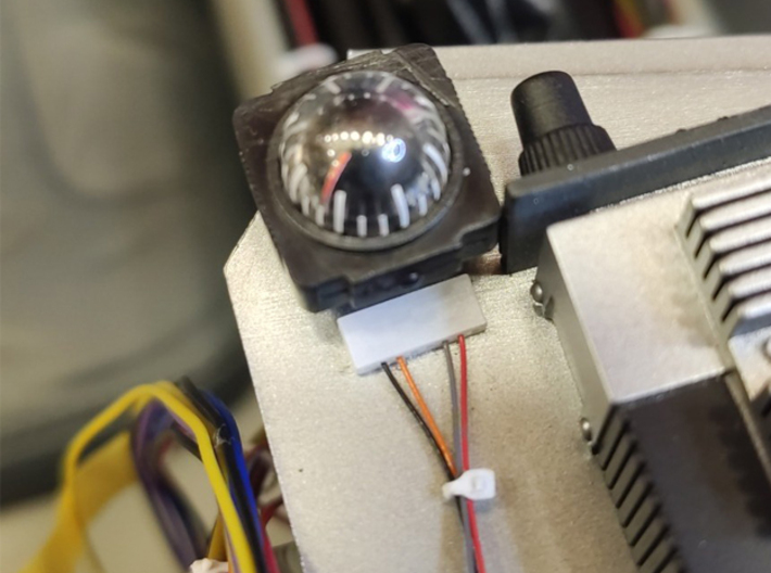 1:6 BTTF DeLorean Compass Plug 3d printed Picture courtesy of Luigi Nardi