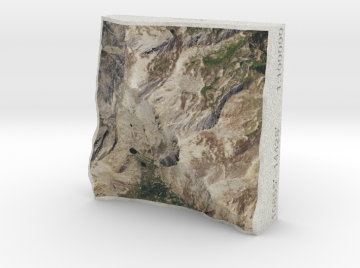 Mt. Massive, Colorado, USA, 1:100000 3d printed 