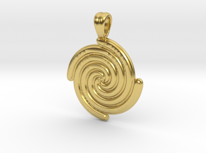 Life's spirals [pendant] 3d printed