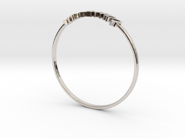 Astrology Ring Taureau US9/EU59 3d printed Platinum Taurus / Taureau ring