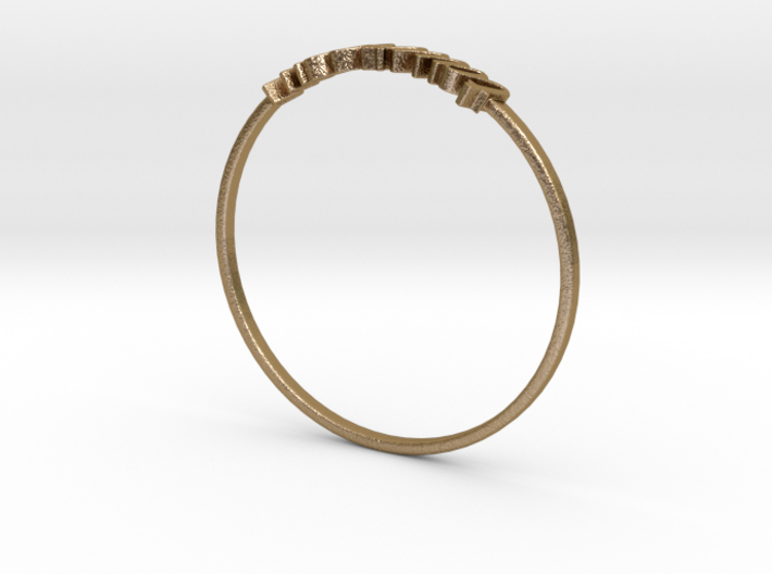 Astrology Ring Taureau US9/EU59 3d printed Polished Gold Steel Taurus / Taureau ring
