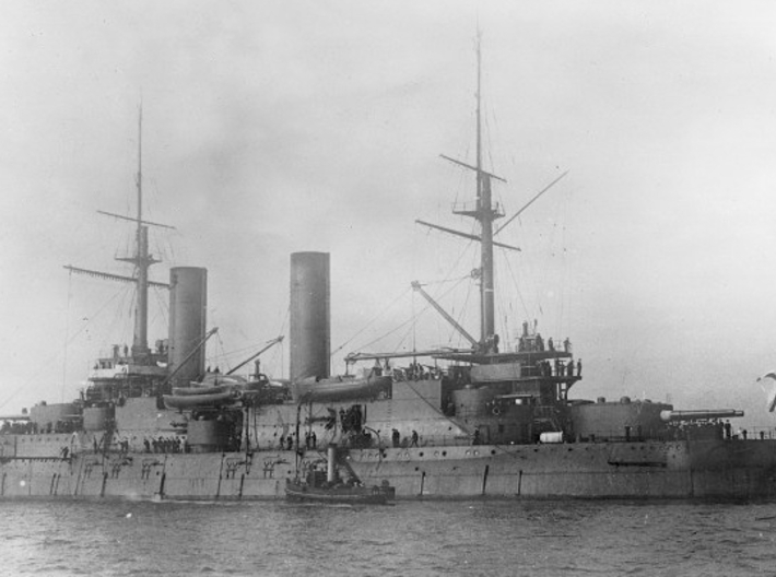 Nameplate Slava 3d printed Borodino-class pre-dreadnought battleship Slava.