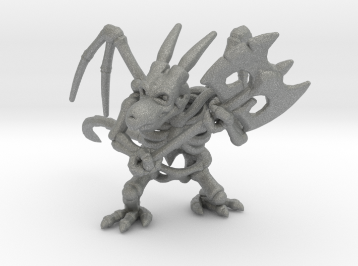 Draconian Skeleton miniature model fantasy games 3d printed