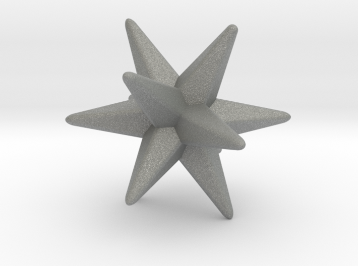 Great Triambic Icosahedron - 1 inch - Rounded V2 3d printed