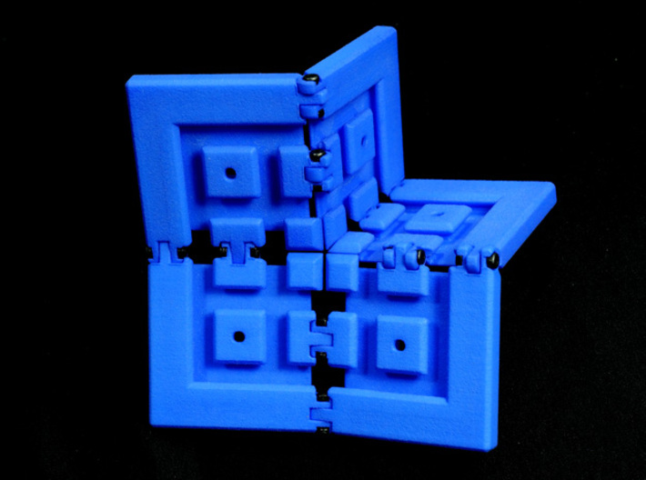 15+4 puzzle frame (Tiles sold separately) 3d printed Constructed frame with nuts and bolts