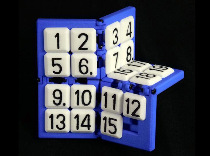 15+4 puzzle tiles (Frame sold separately) 3d printed Complete puzzle with paint and frame