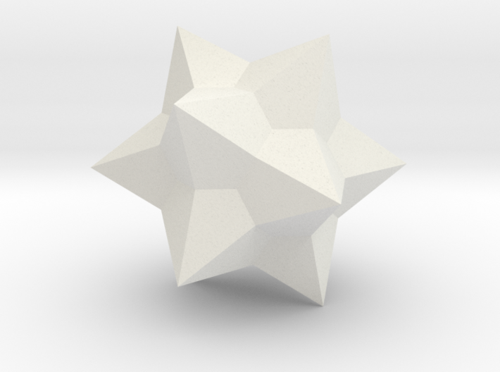 Medial Rhombic Triacontahedron - 1 inch 3d printed