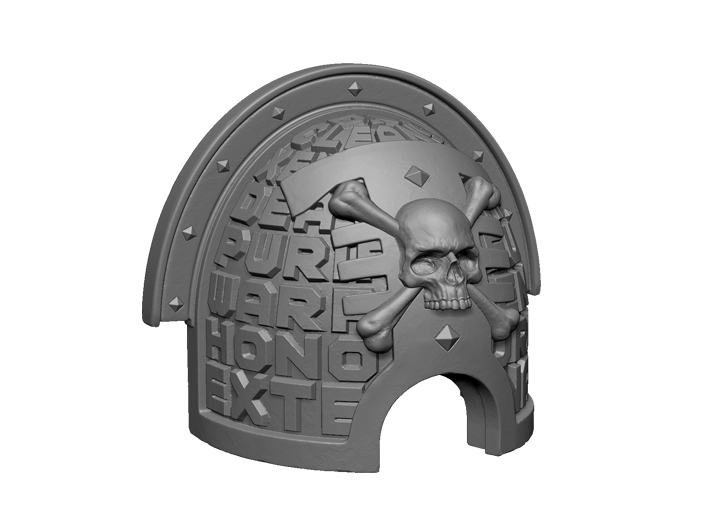 Xeno-Hunter Armor Plate 7&quot; scale 3d printed