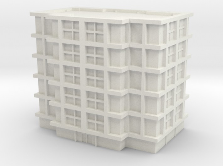 Residential Building 03 1/350 3d printed