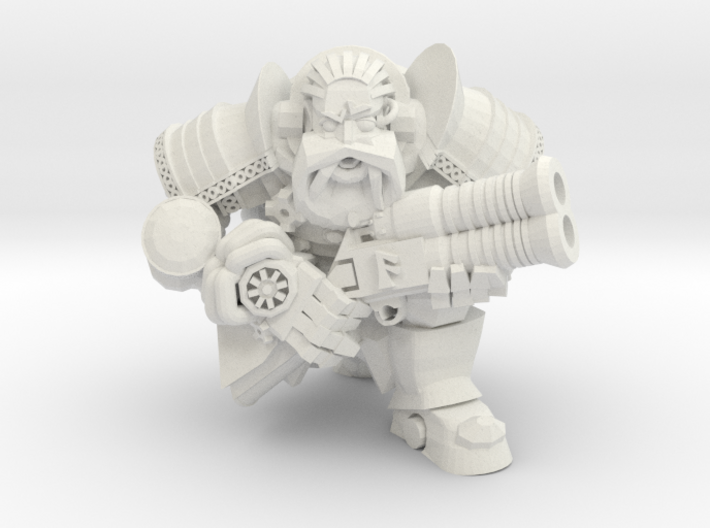 Space Dwarf Rifleman 3d printed