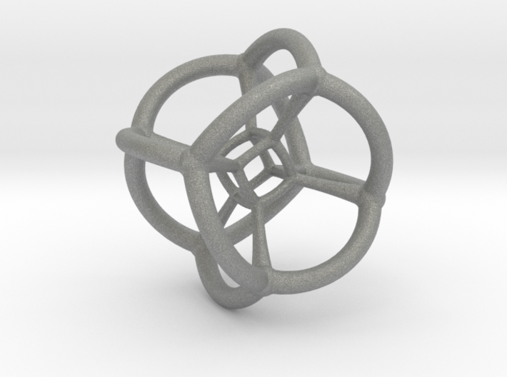 4d Tesseract Bead - Multidimensional Math Art Pend 3d printed