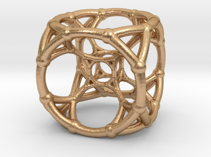 4d Polytope Bead - Multidimensional Math Art Penda 3d printed