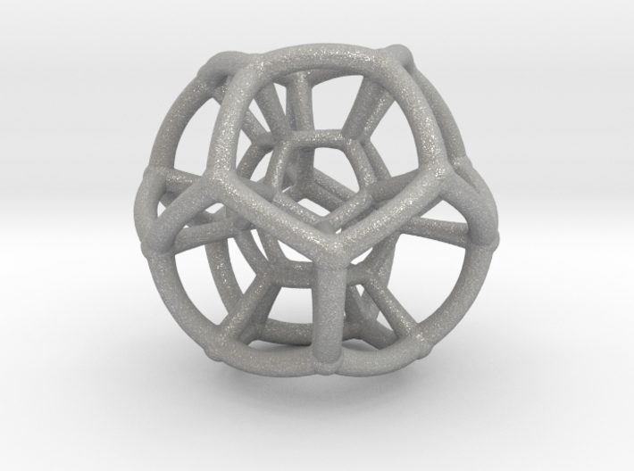 4d Hypersphere Bead - Abstract Math Art Pendant 3D 3d printed