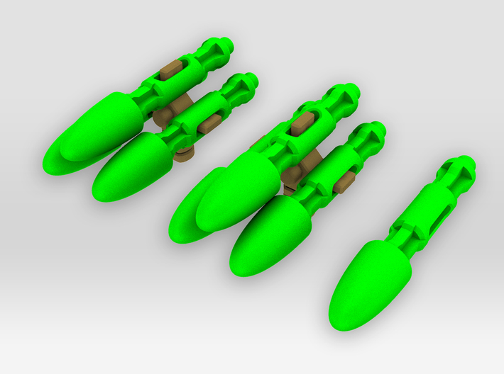 Missiles for Predator Blaster 3d printed 
