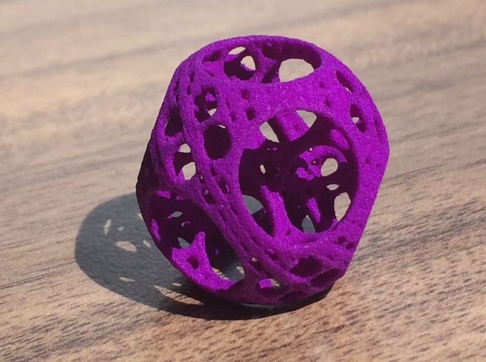 Apollonian Octahedron Mini 3d printed Purple Strong & Flexible Polished