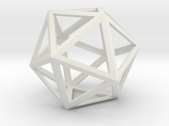 lawal skeletal icosahedron shell 3d printed
