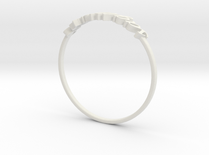 Astrology Ring Sagittaire US7/EU54 3d printed White Natural Versatile Plastic Sagittarius / Sagittaire ring