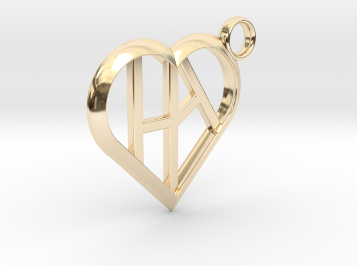 Heart of love keychain [customizable] 3d printed