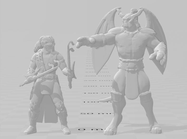 Onaga miniature model fantasy games rpg dnd dragon 3d printed 