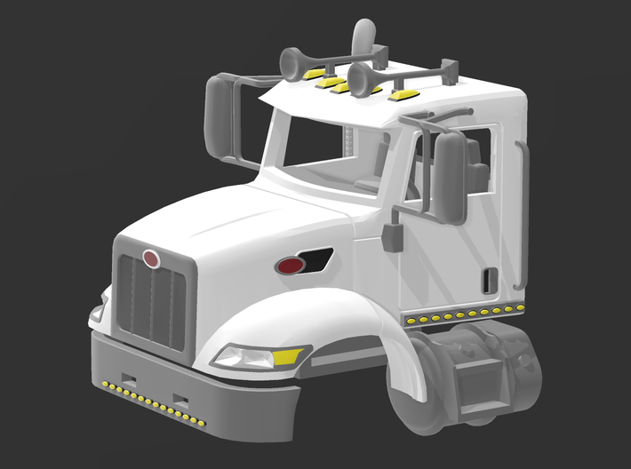 Peterbilt 348 With Running Lights 1-64 Scale 3d printed 
