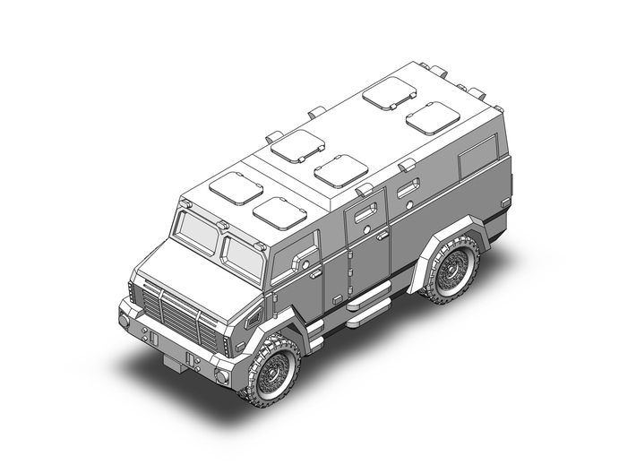 Money truck SET Unimog armored 3d printed 