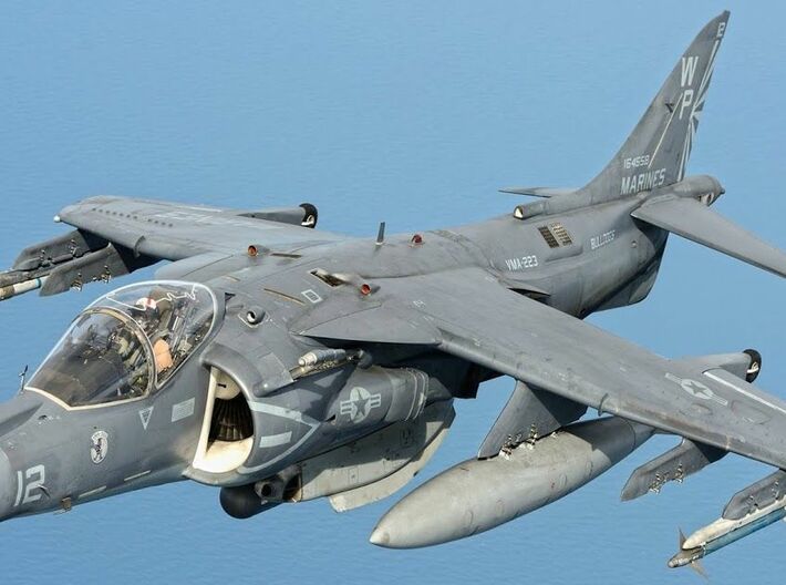 Nameplate AV-8B Harrier II 3d printed Photo: US Marine Corps.