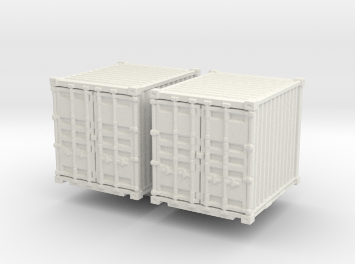 10ft Shipping Container (x2) 1/160 3d printed