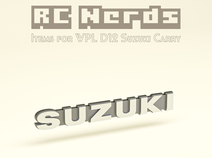 RCN295 Emblem For WPL D12 Suzuki 3d printed 