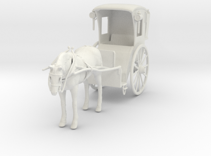 Hansom Cab Miniature 3d printed