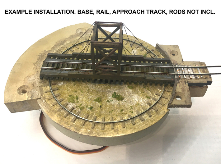 Nn3 PCRy 65' Turntable - Knock-down Kit 3d printed Example installation