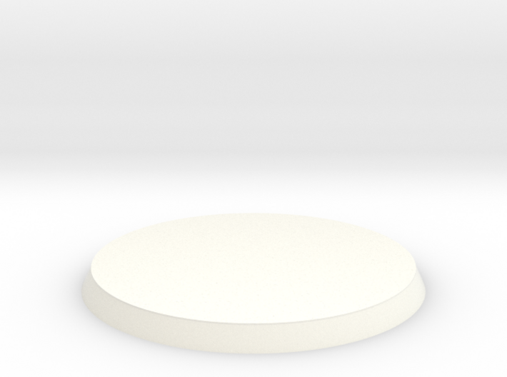 60mm round base - blank 3d printed