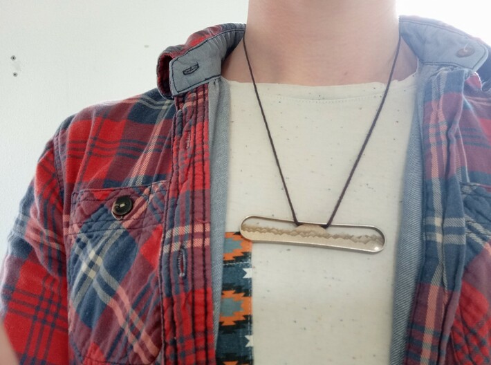 Snowboard Necklace 3d printed 